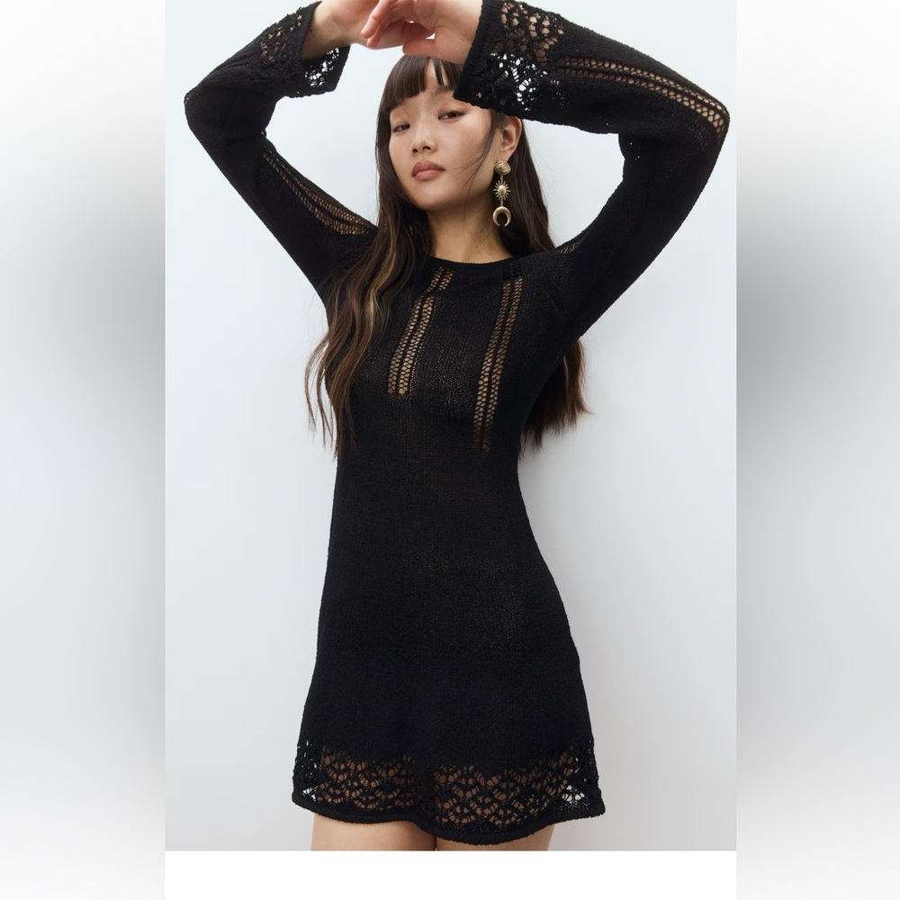 Divided H&M Dress Women Knit Black